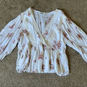 Hollister floral blouse